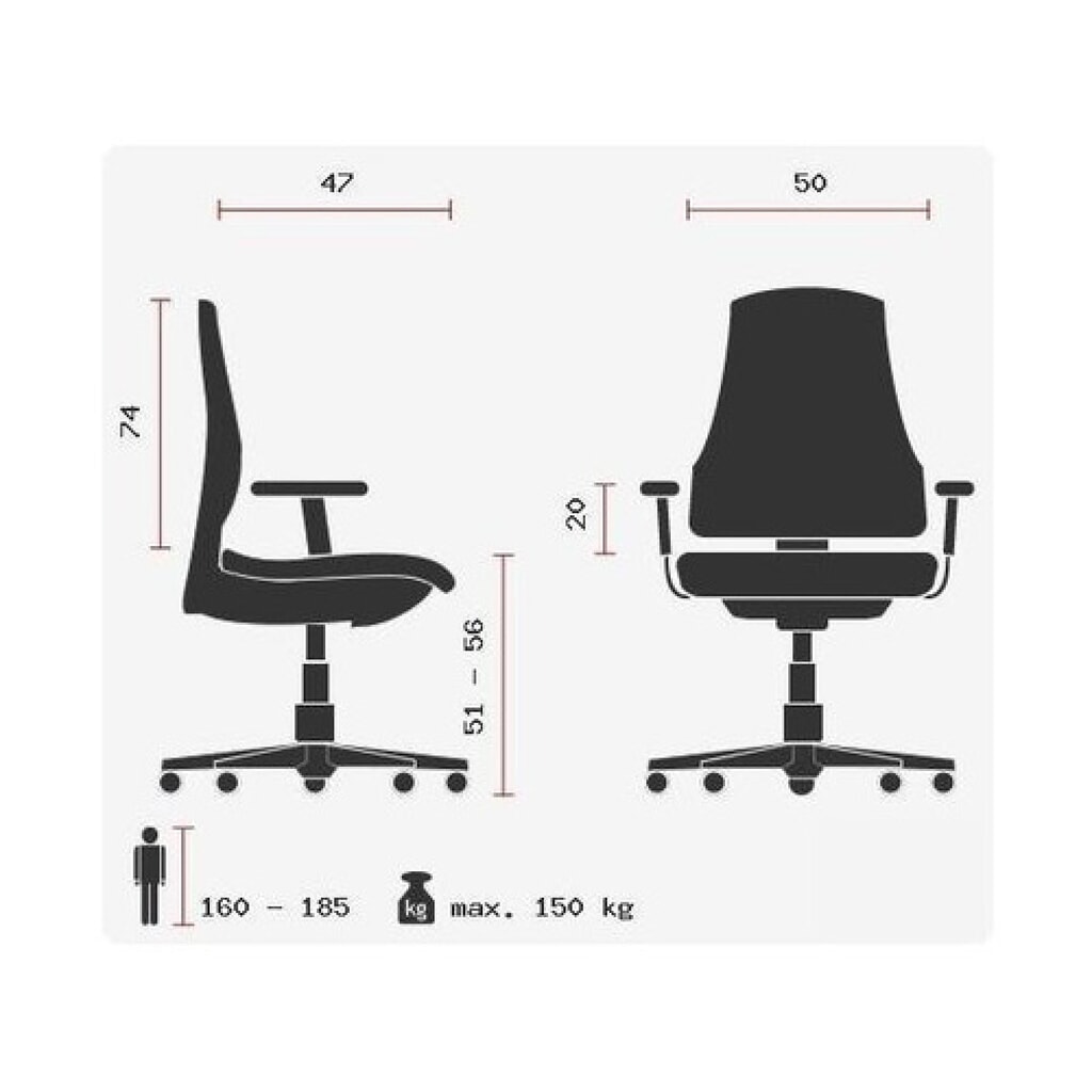 N° de l'image du produit 10 : Siège de bureau / fauteuil de direction hjh OFFICE XXL F 400 cuir/similicuir, noir