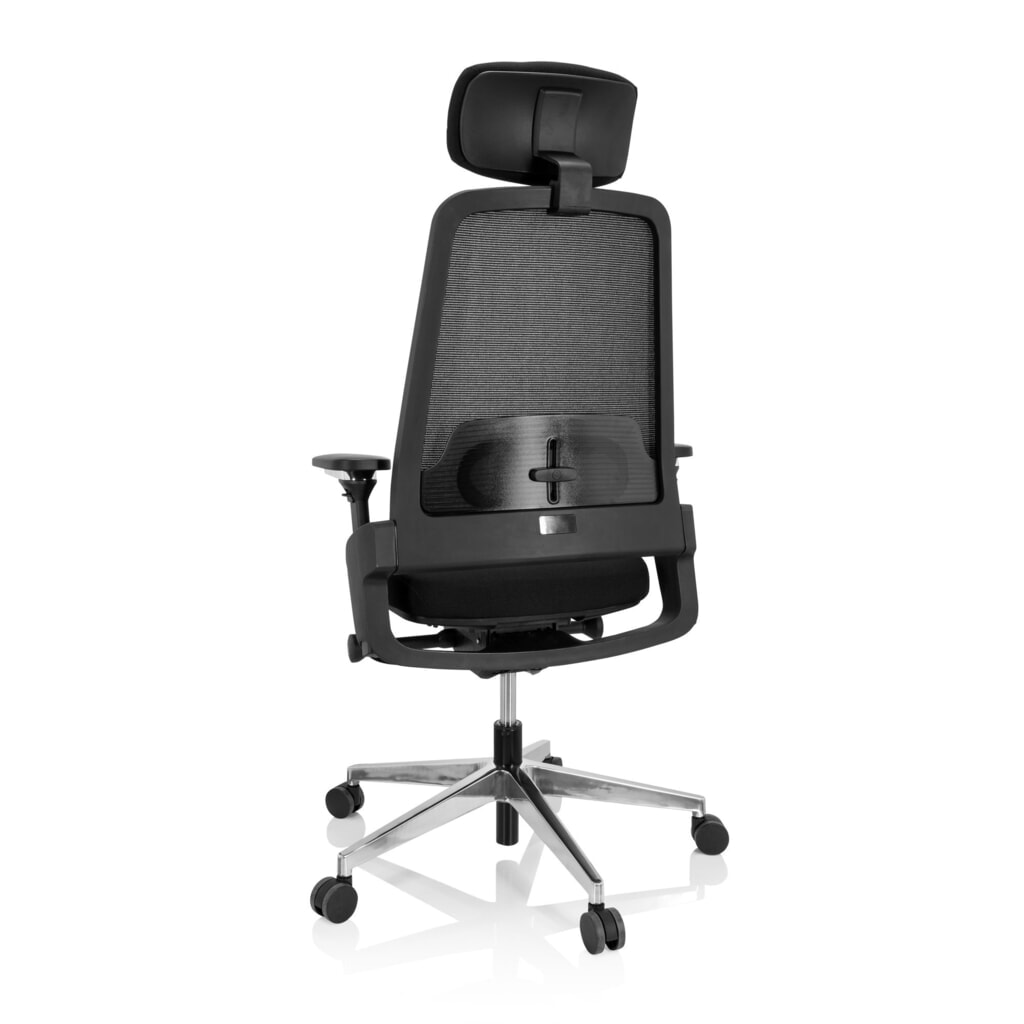 Chaise de bureau / chaise pivotante hjh OFFICE BRACIO tissu, noir N° de l'image du produit 10 : Chaise de bureau / chaise pivotante hjh OFFICE BRACIO tissu, noir