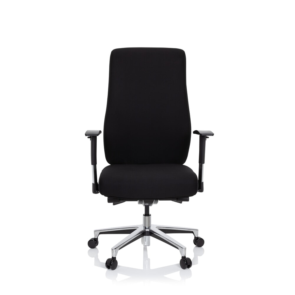 N° de l'image du produit 1 : Chaise de bureau / fauteuil de direction hjh OFFICE FORCOM tissu, noir