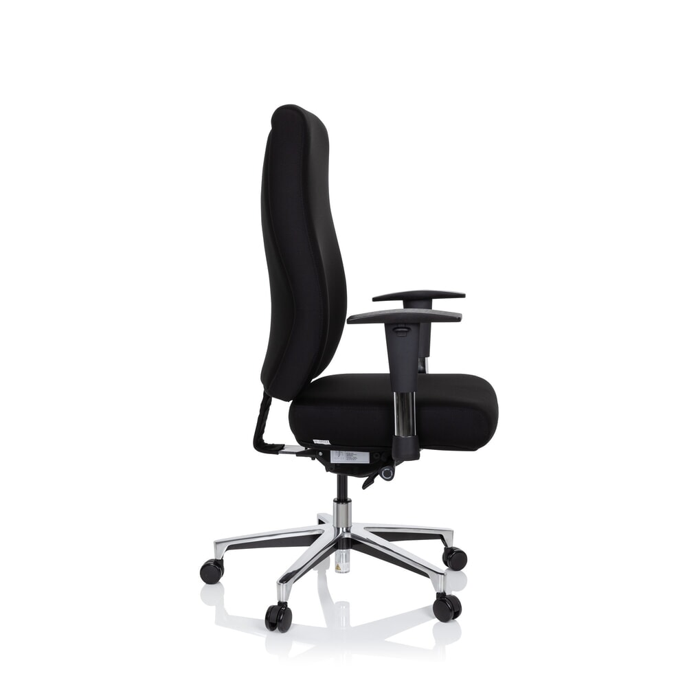 N° de l'image du produit 6 : Chaise de bureau / fauteuil de direction hjh OFFICE FORCOM tissu, noir