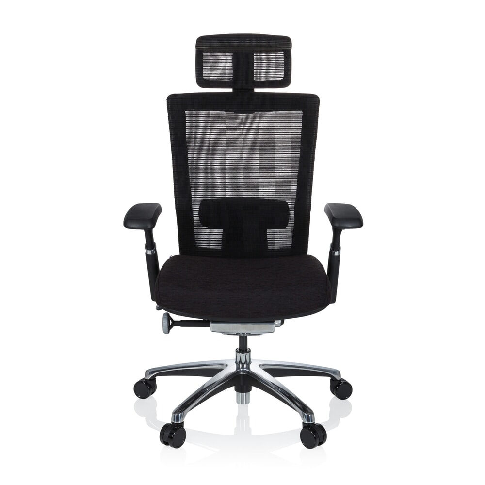 Illustration du produit: Siège de bureau hjh OFFICE NOVA PRO I ALU tissu/maille, noir