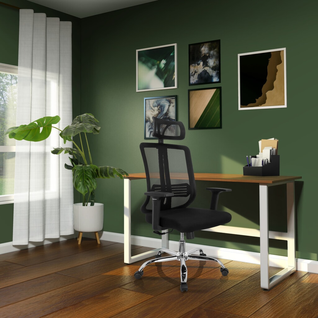 Chaise de bureau / chaise pivotante hjh OFFICE ZH 200 maille, noir N° de l'image du produit 4 : Chaise de bureau / chaise pivotante hjh OFFICE ZH 200 maille, noir