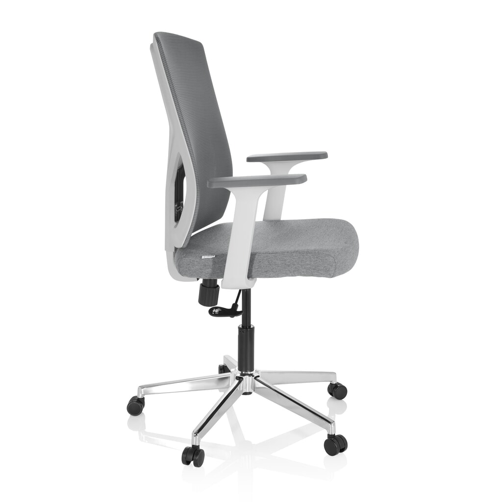 Siège de bureau / siège pivotant hjh OFFICE BRETON BASE W tissu/maille, gris N° de l'image du produit 4 : Siège de bureau / siège pivotant hjh OFFICE BRETON BASE W tissu/maille, gris