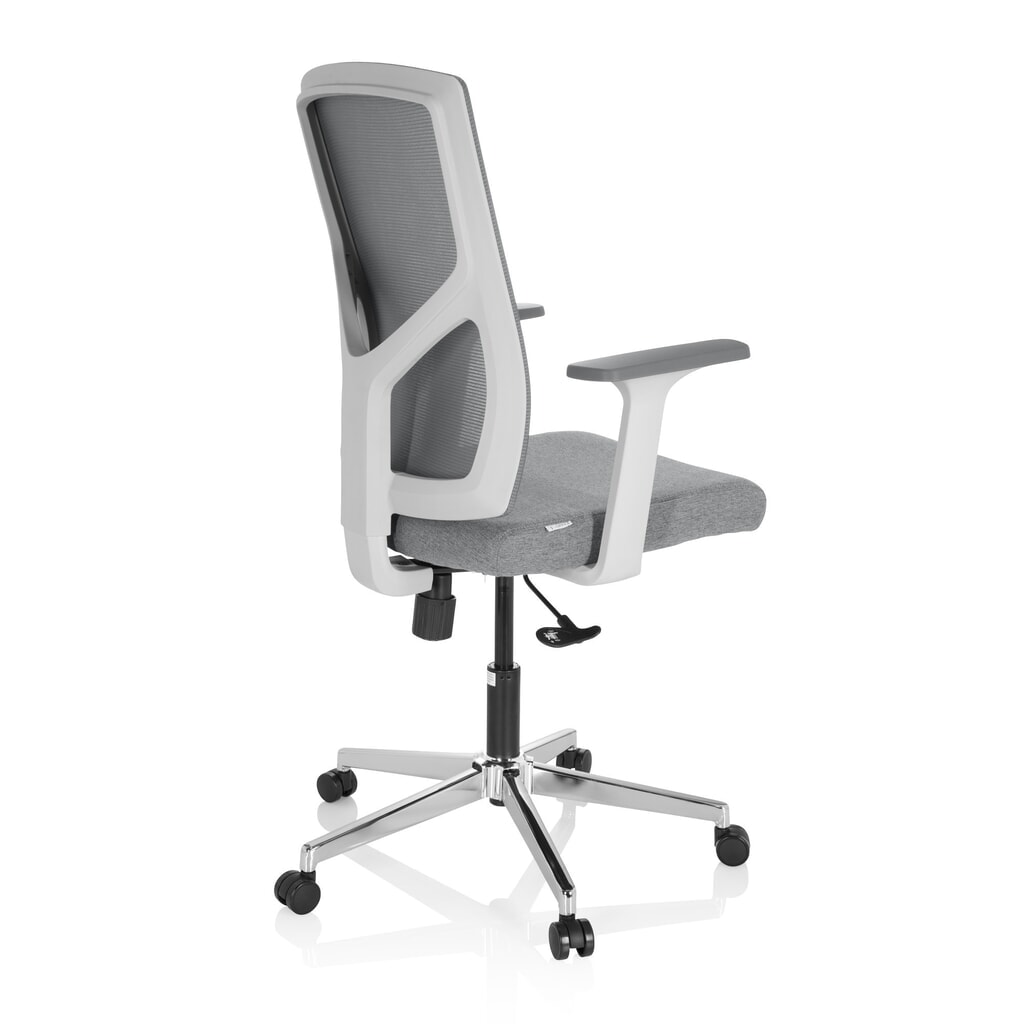 Siège de bureau / siège pivotant hjh OFFICE BRETON BASE W tissu/maille, gris N° de l'image du produit 5 : Siège de bureau / siège pivotant hjh OFFICE BRETON BASE W tissu/maille, gris