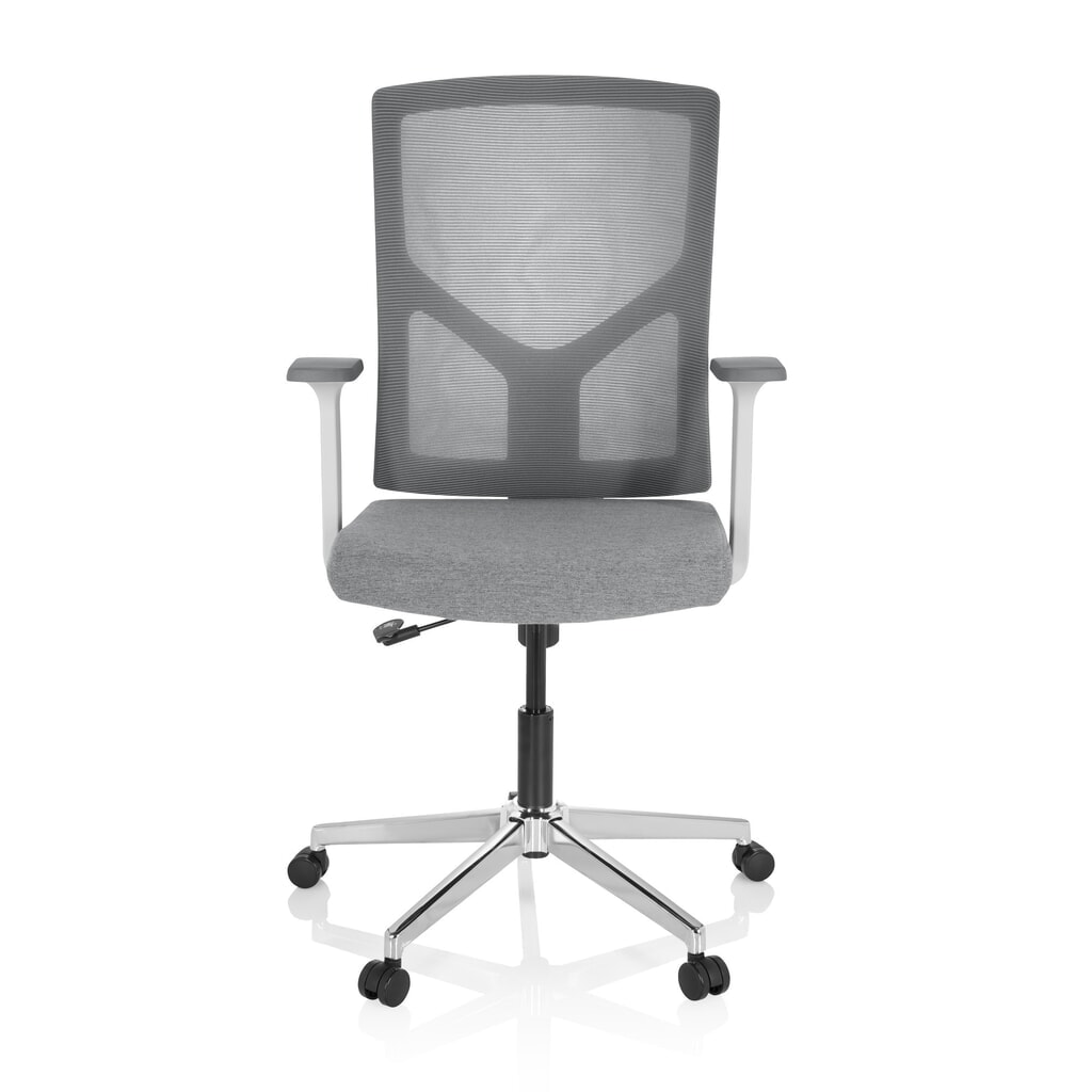 Siège de bureau / siège pivotant hjh OFFICE BRETON BASE W tissu/maille, gris N° de l'image du produit 1 : Siège de bureau / siège pivotant hjh OFFICE BRETON BASE W tissu/maille, gris