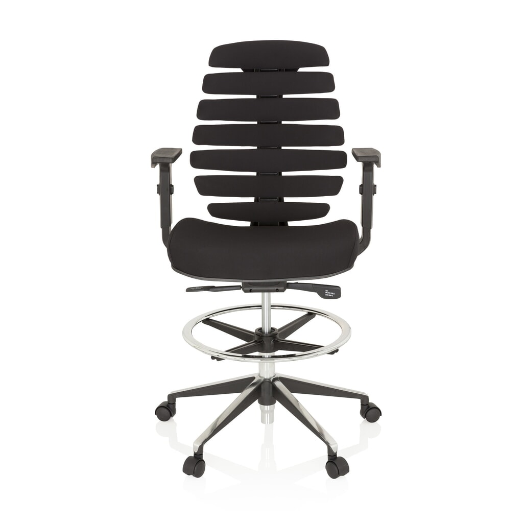 Siège de bureau / siège pivotant hjh OFFICE ERGO LINE II WORK tissu, noir Illustration du produit: Siège de bureau / siège pivotant hjh OFFICE ERGO LINE II WORK tissu, noir