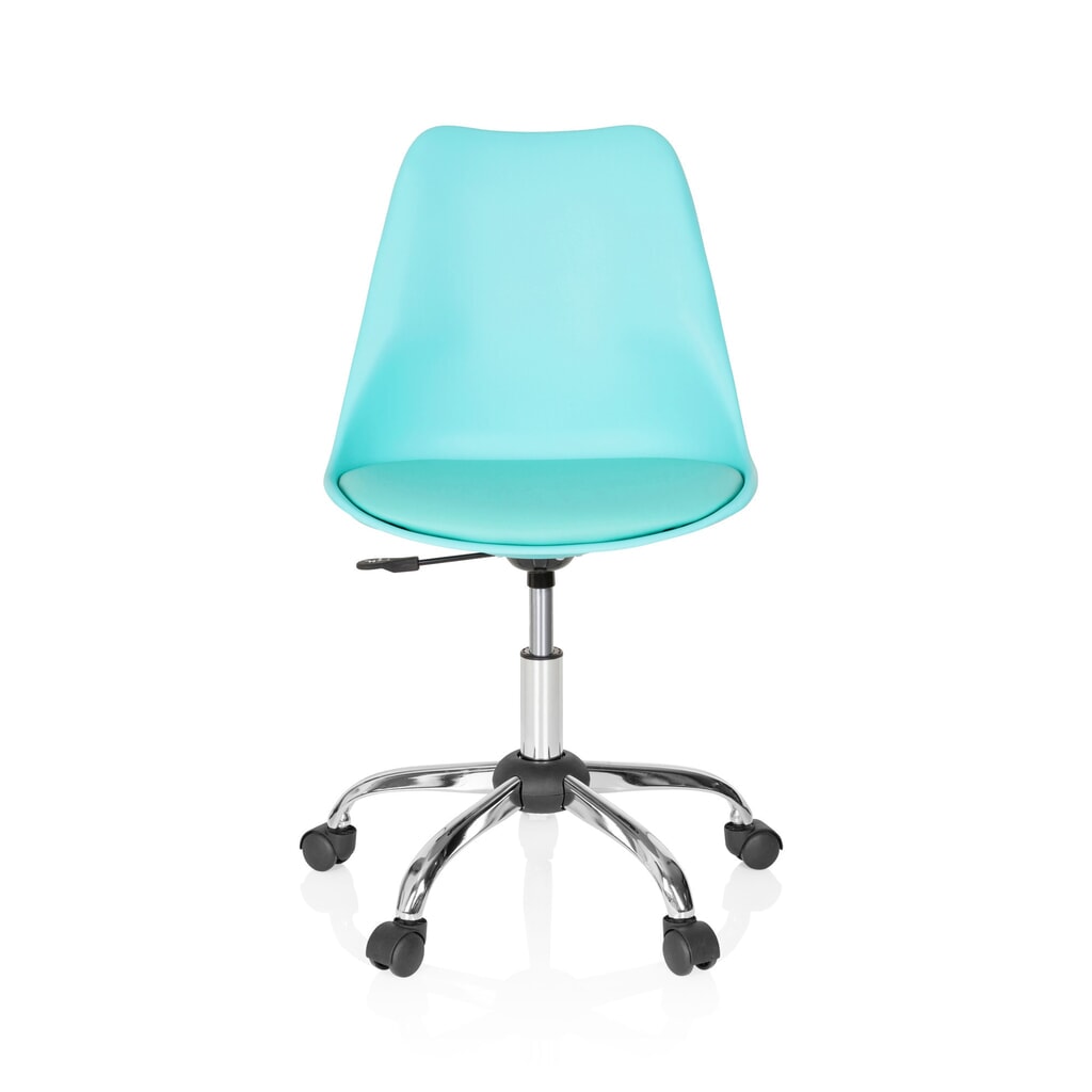 Siège de bureau / siège pivotant hjh OFFICE FANCY PRO similicuir, turquoise Illustration du produit: Siège de bureau / siège pivotant hjh OFFICE FANCY PRO similicuir, turquoise