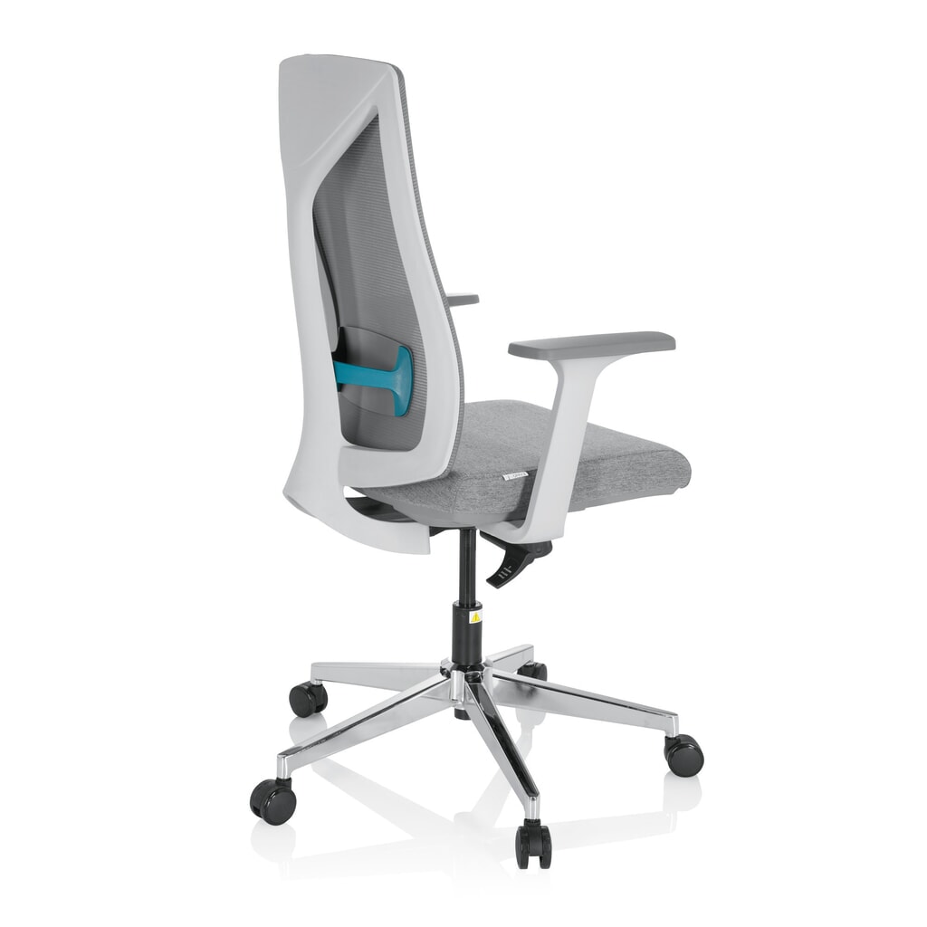 Siège de bureau / siège pivotant hjh OFFICE HALIFAX tissu/maille, gris N° de l'image du produit 4 : Siège de bureau / siège pivotant hjh OFFICE HALIFAX tissu/maille, gris