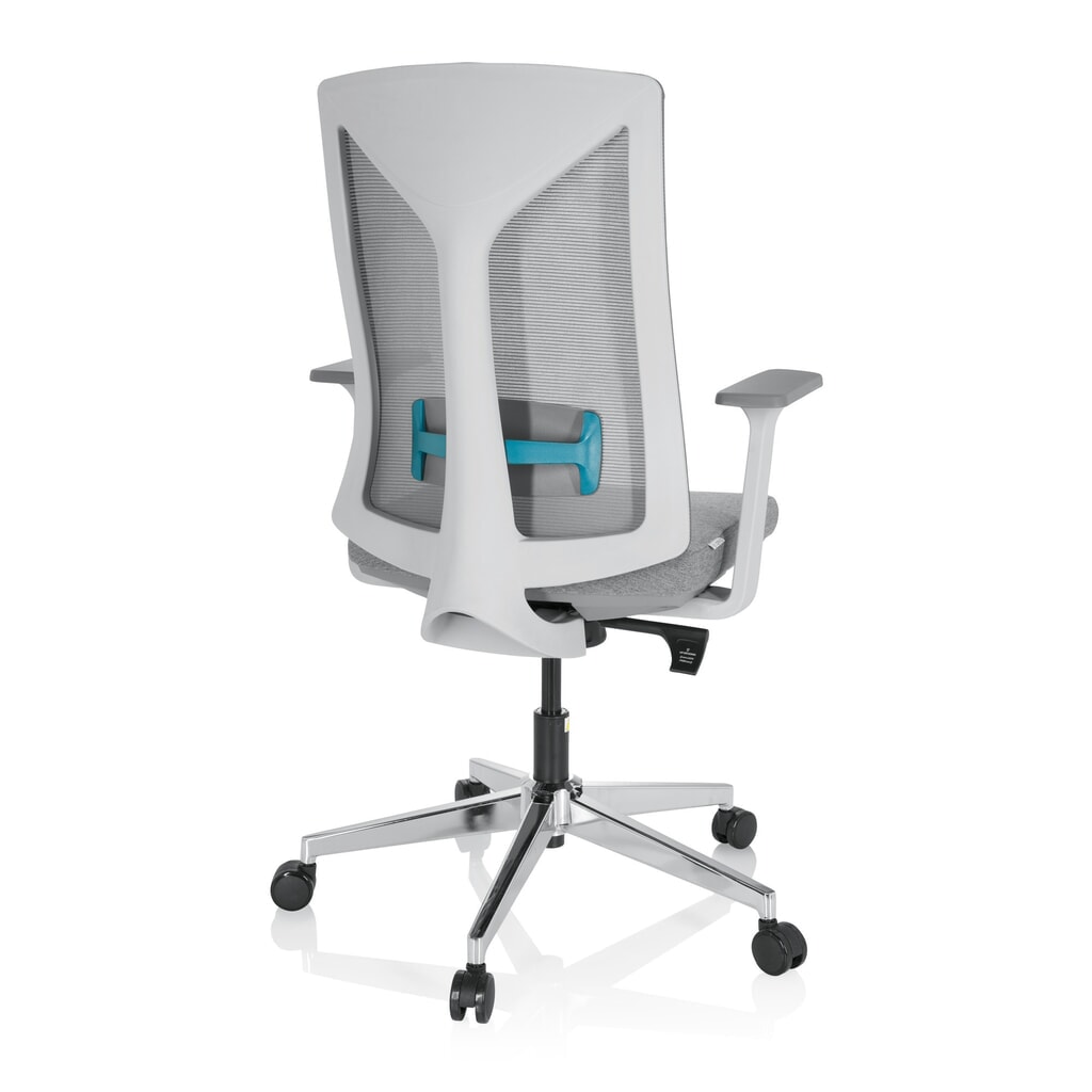 Siège de bureau / siège pivotant hjh OFFICE HALIFAX tissu/maille, gris N° de l'image du produit 5 : Siège de bureau / siège pivotant hjh OFFICE HALIFAX tissu/maille, gris