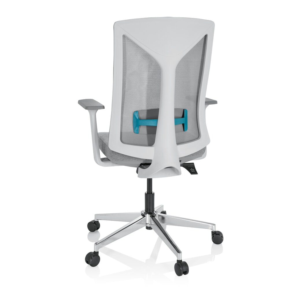 Siège de bureau / siège pivotant hjh OFFICE HALIFAX tissu/maille, gris N° de l'image du produit 6 : Siège de bureau / siège pivotant hjh OFFICE HALIFAX tissu/maille, gris