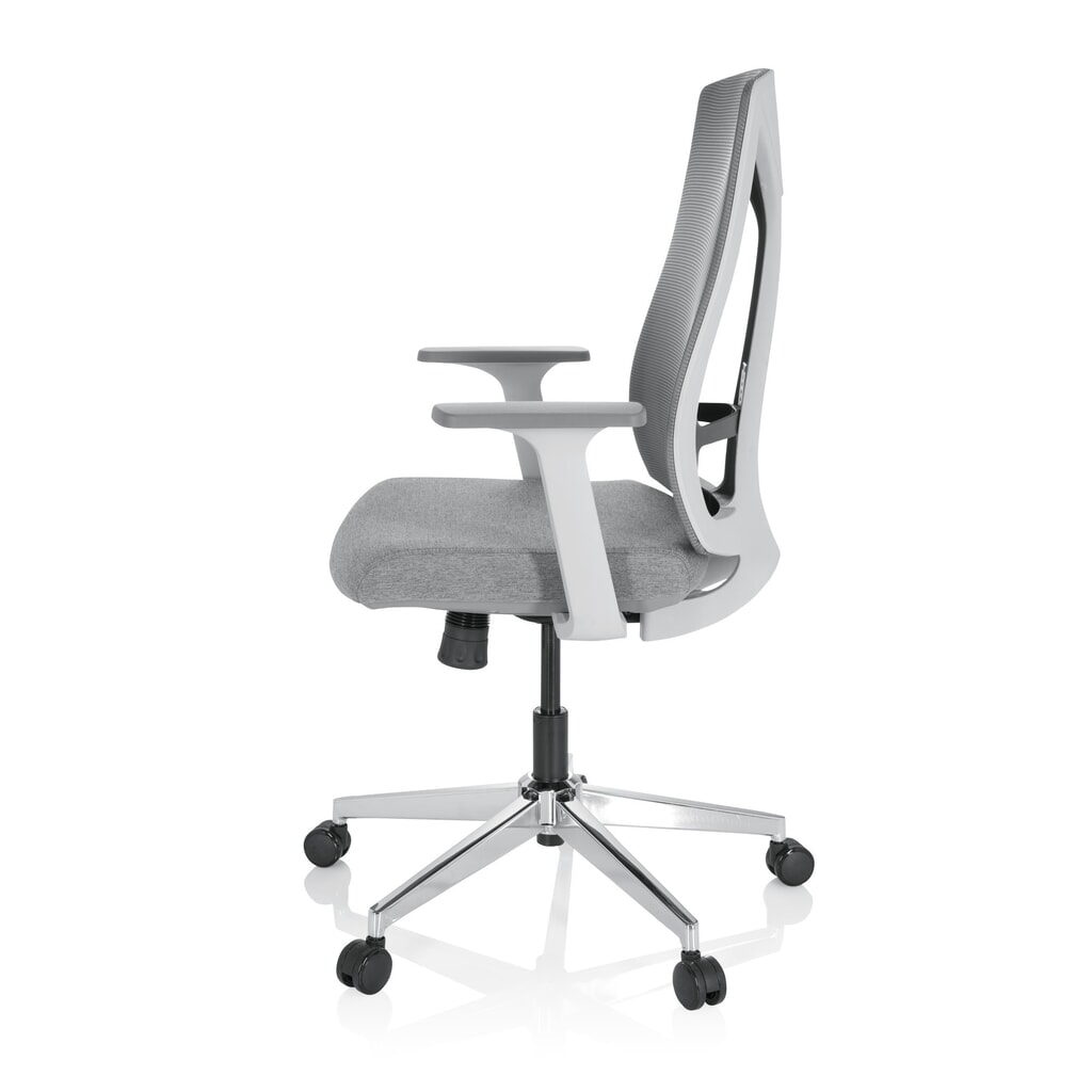Siège de bureau / siège pivotant hjh OFFICE HALIFAX tissu/maille, gris N° de l'image du produit 8 : Siège de bureau / siège pivotant hjh OFFICE HALIFAX tissu/maille, gris