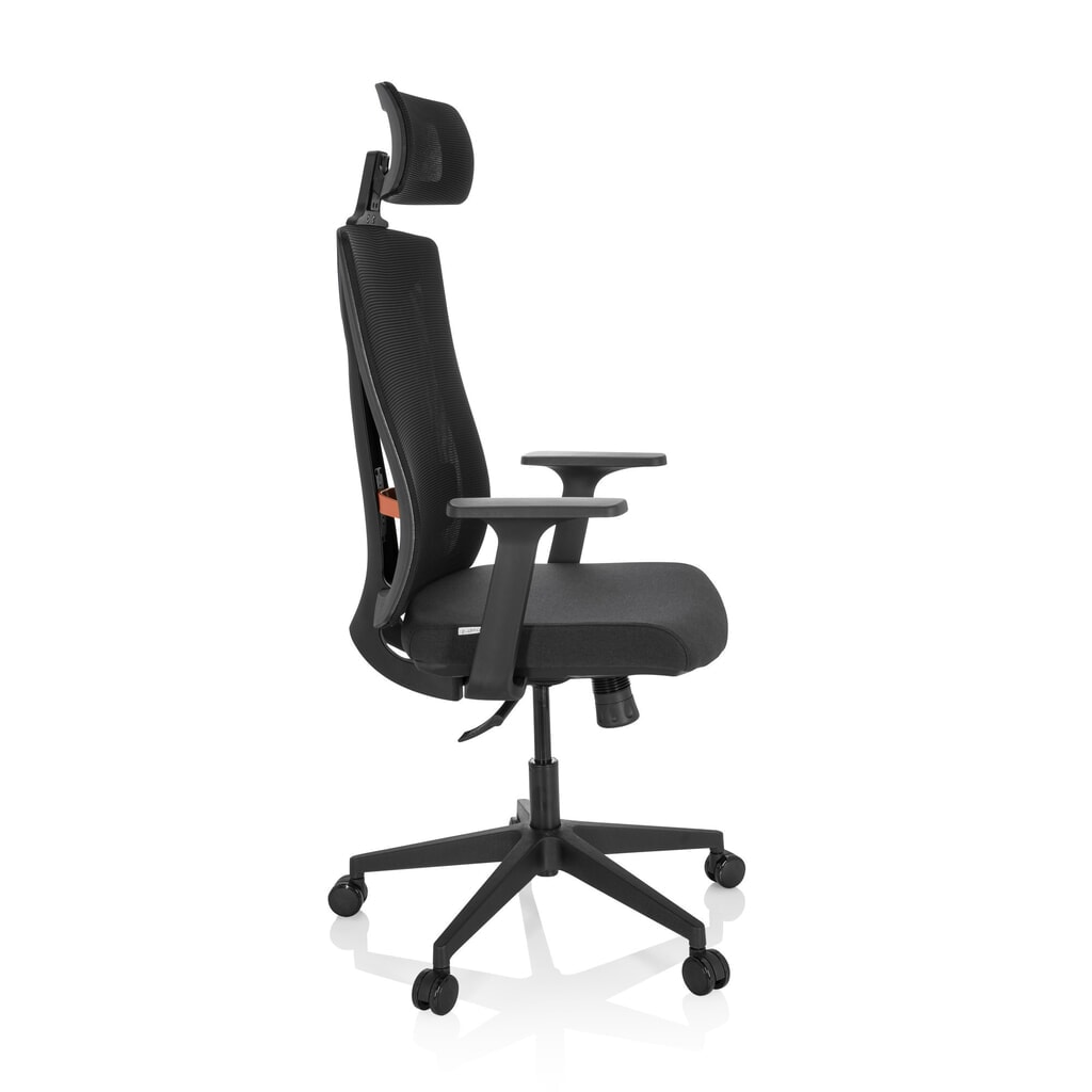 Siège de bureau / siège pivotant hjh OFFICE KODIAK tissu/maille, noir N° de l'image du produit 3 : Siège de bureau / siège pivotant hjh OFFICE KODIAK tissu/maille, noir