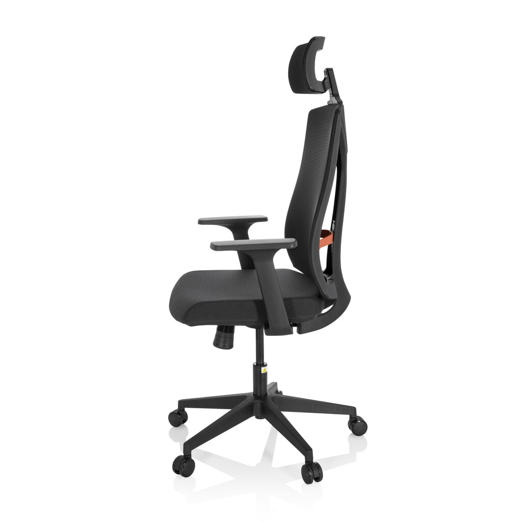 Siège de bureau / siège pivotant hjh OFFICE KODIAK tissu/maille, noir N° de l'image du produit 8 : Siège de bureau / siège pivotant hjh OFFICE KODIAK tissu/maille, noir