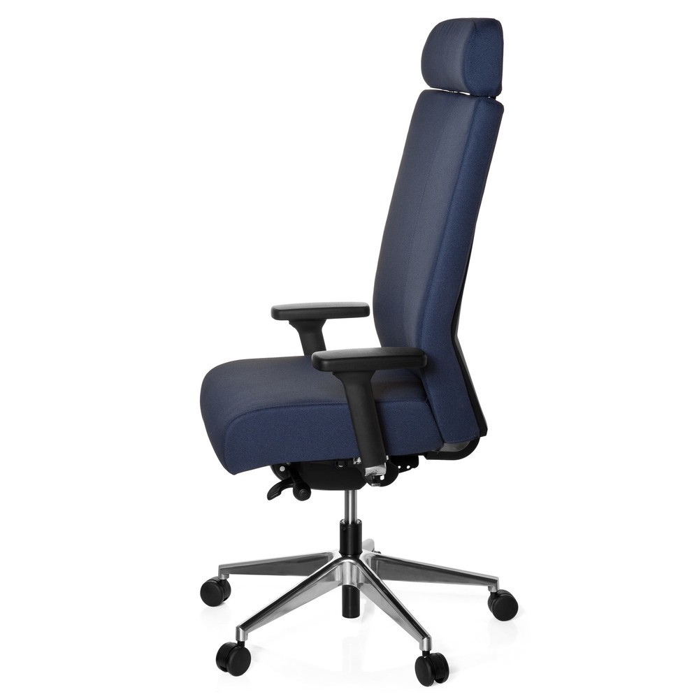 N° de l'image du produit 10 : Siège de bureau / siège pivotant hjh OFFICE PRO-TEC XXL tissu, bleu