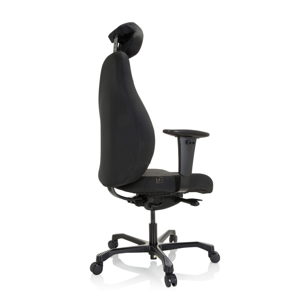 Siège de travail / fauteuil de direction hjh OFFICE RESISTIO XXL tissu, noir N° de l'image du produit 5 : Siège de travail / fauteuil de direction hjh OFFICE RESISTIO XXL tissu, noir