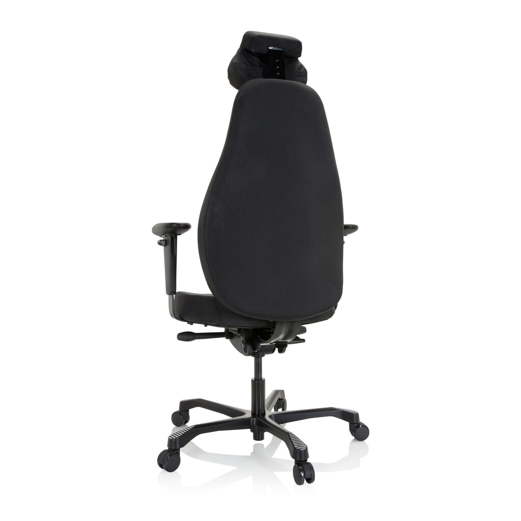 N° de l'image du produit 7 : Siège de travail / fauteuil de direction hjh OFFICE RESISTIO XXL tissu, noir