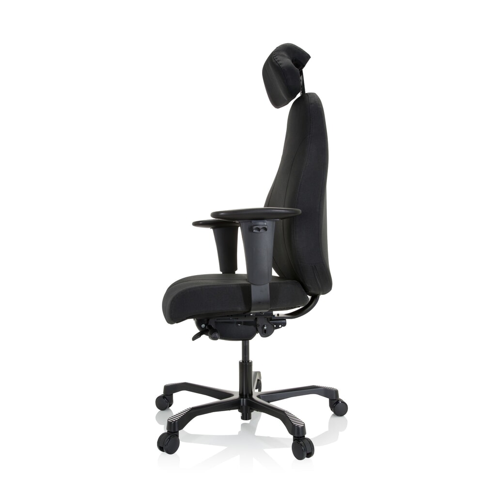 N° de l'image du produit 9 : Siège de travail / fauteuil de direction hjh OFFICE RESISTIO XXL tissu, noir