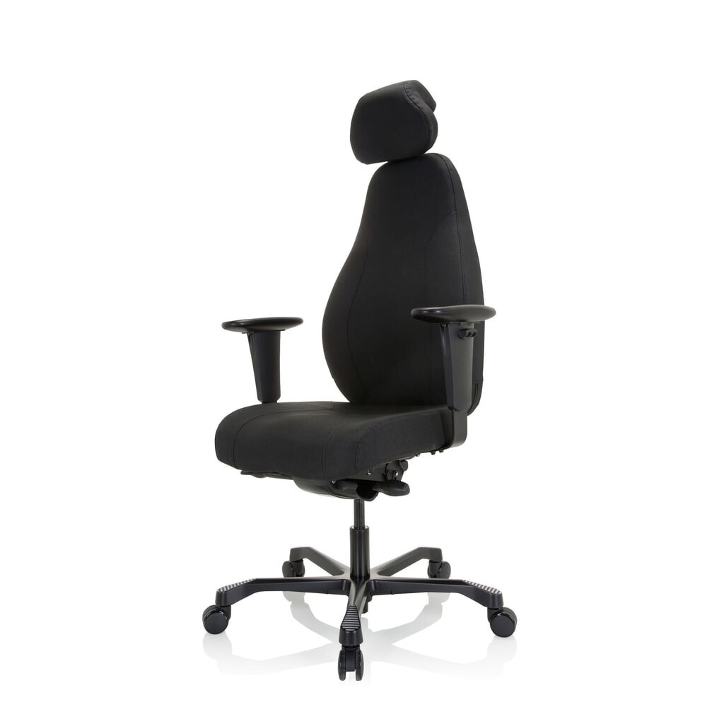 N° de l'image du produit 10 : Siège de travail / fauteuil de direction hjh OFFICE RESISTIO XXL tissu, noir