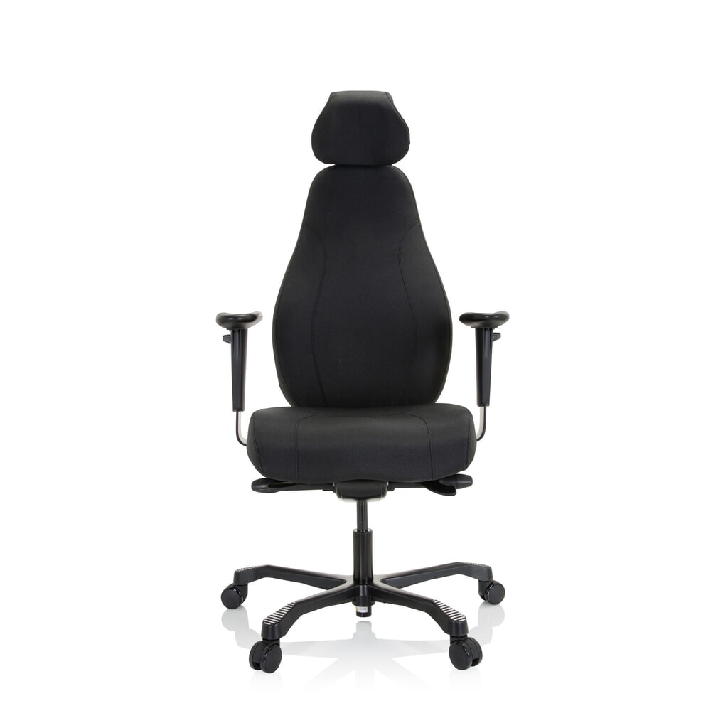 Siège de travail / fauteuil de direction hjh OFFICE RESISTIO XXL tissu, noir Illustration du produit: Siège de travail / fauteuil de direction hjh OFFICE RESISTIO XXL tissu, noir