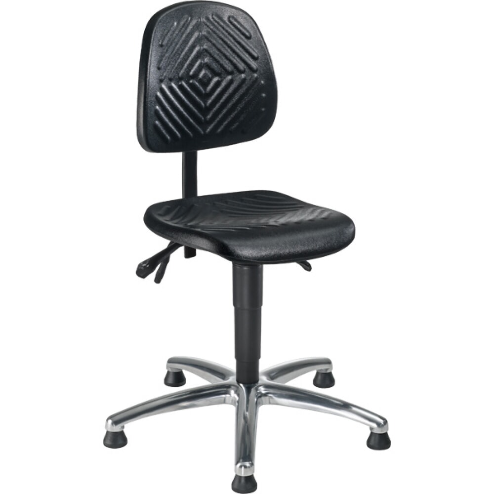 Illustration du produit: Siège de travail pivotant Chrom II, hauteur d'assise 480 à 630 mm, base acier chromé, patins