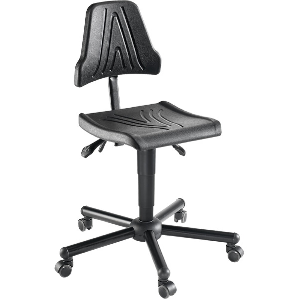 Illustration du produit: Chaise de travail pivotante Stream, hauteur d’assise 485-625 mm, base acier, roulettes