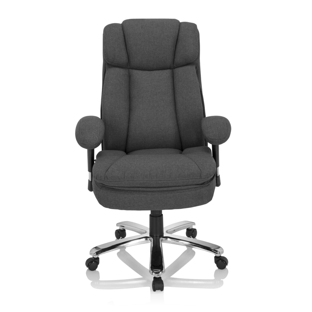 Illustration du produit: Siège pour personne forte / siège de bureau hjh OFFICE BUILDER XXL I tissu, gris foncé