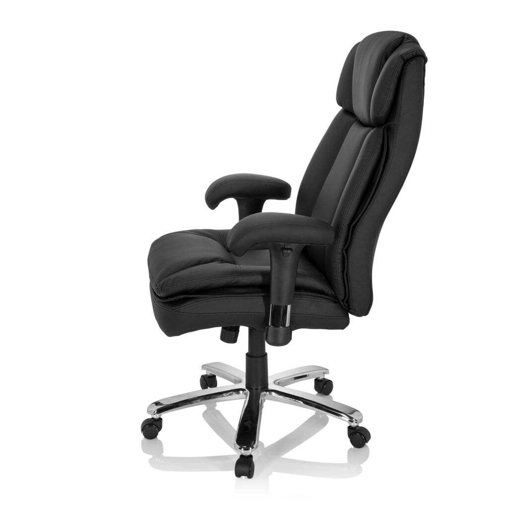 Siège pour personne forte / siège de bureau hjh OFFICE BUILDER XXL I PU similicuir, noir N° de l'image du produit 8 : Siège pour personne forte / siège de bureau hjh OFFICE BUILDER XXL I PU similicuir, noir