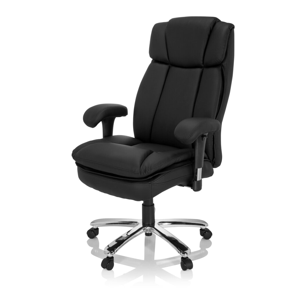 Siège pour personne forte / siège de bureau hjh OFFICE BUILDER XXL I PU similicuir, noir N° de l'image du produit 9 : Siège pour personne forte / siège de bureau hjh OFFICE BUILDER XXL I PU similicuir, noir