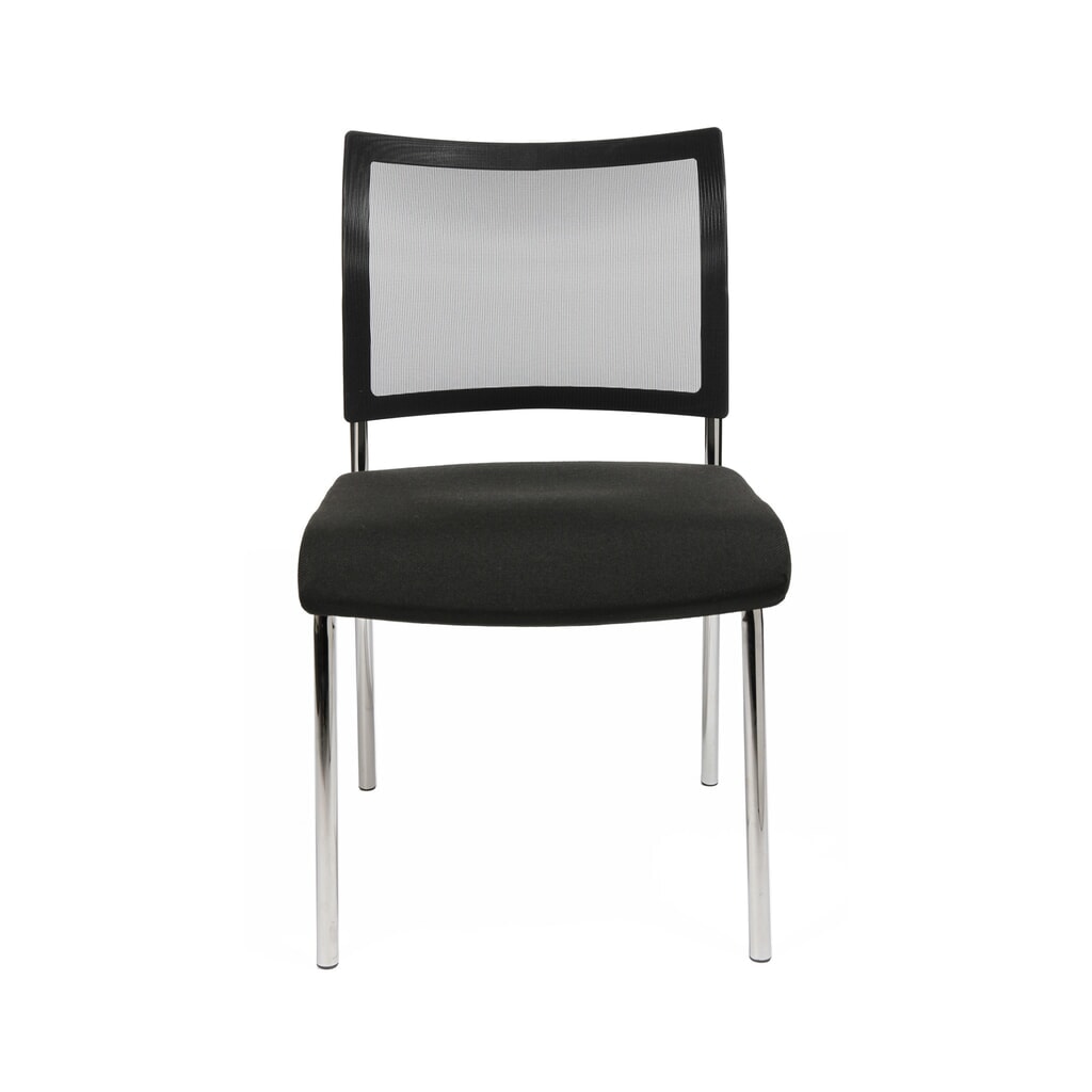 N° de l'image du produit 2 : Siège visiteur Topstar® Classic avec dossier résille + piètement 4 pieds, noir