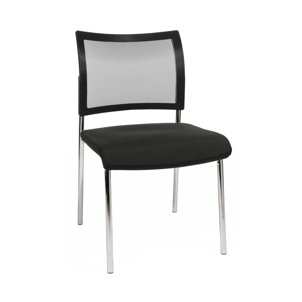 Illustration du produit: Siège visiteur Topstar® Classic avec dossier résille + piètement 4 pieds, noir