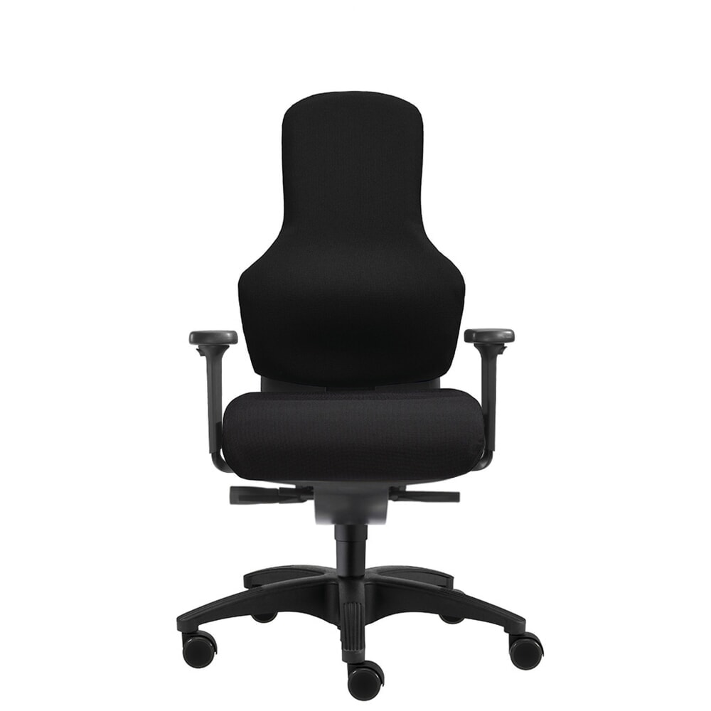 Illustration du produit: Chaise de bureau SITWELL STEIFENSAND pour disque intervertébral, dossier sans sacrum, roulettes pour tapis, polyester, capacité de charge 120 kg