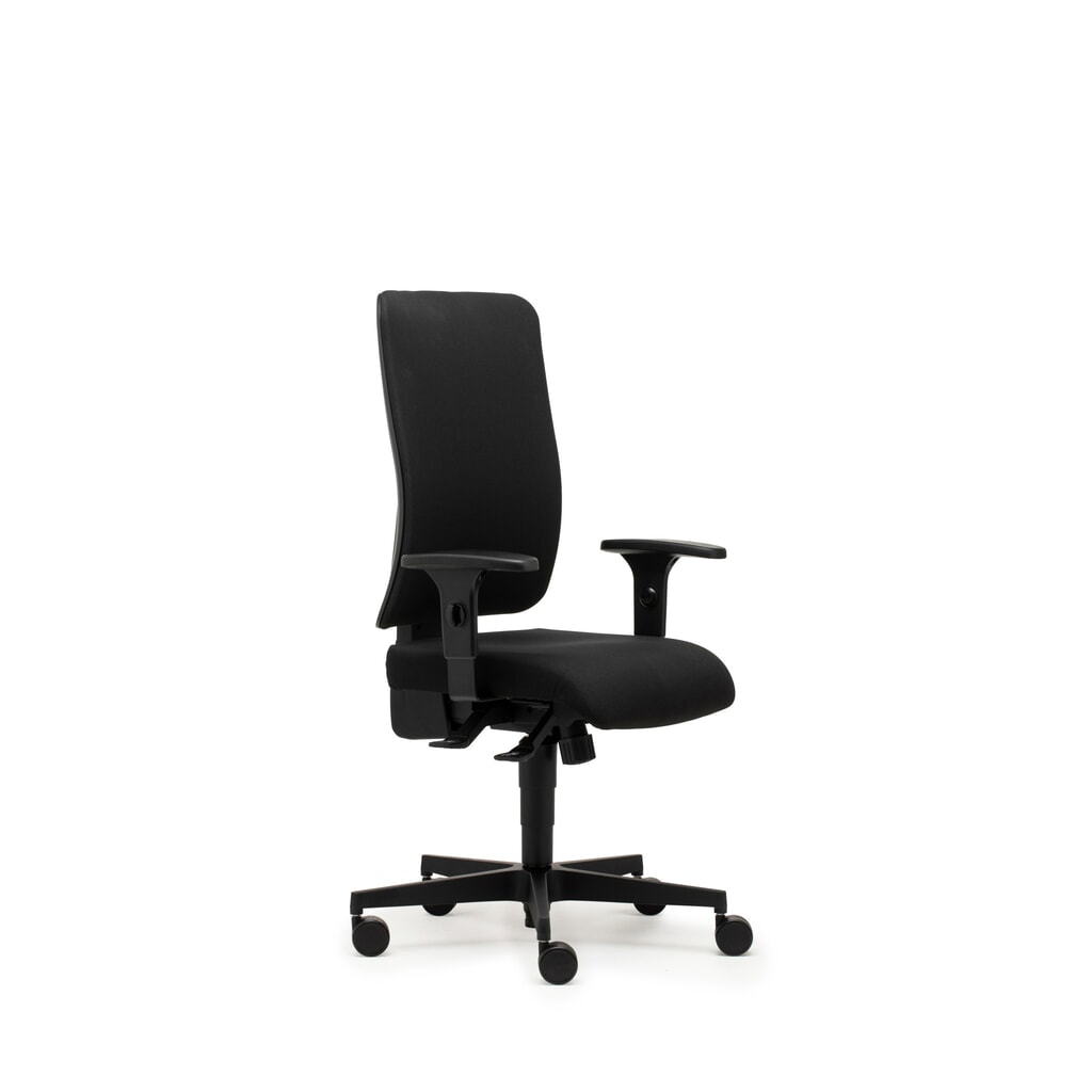 N° de l'image du produit 3 : Chaise de bureau SITWELL STEIFENSAND , rembourrage droit, mécanisme de synchronisation, Accoudoir annulaire réglable en hauteur, dossier en tissu