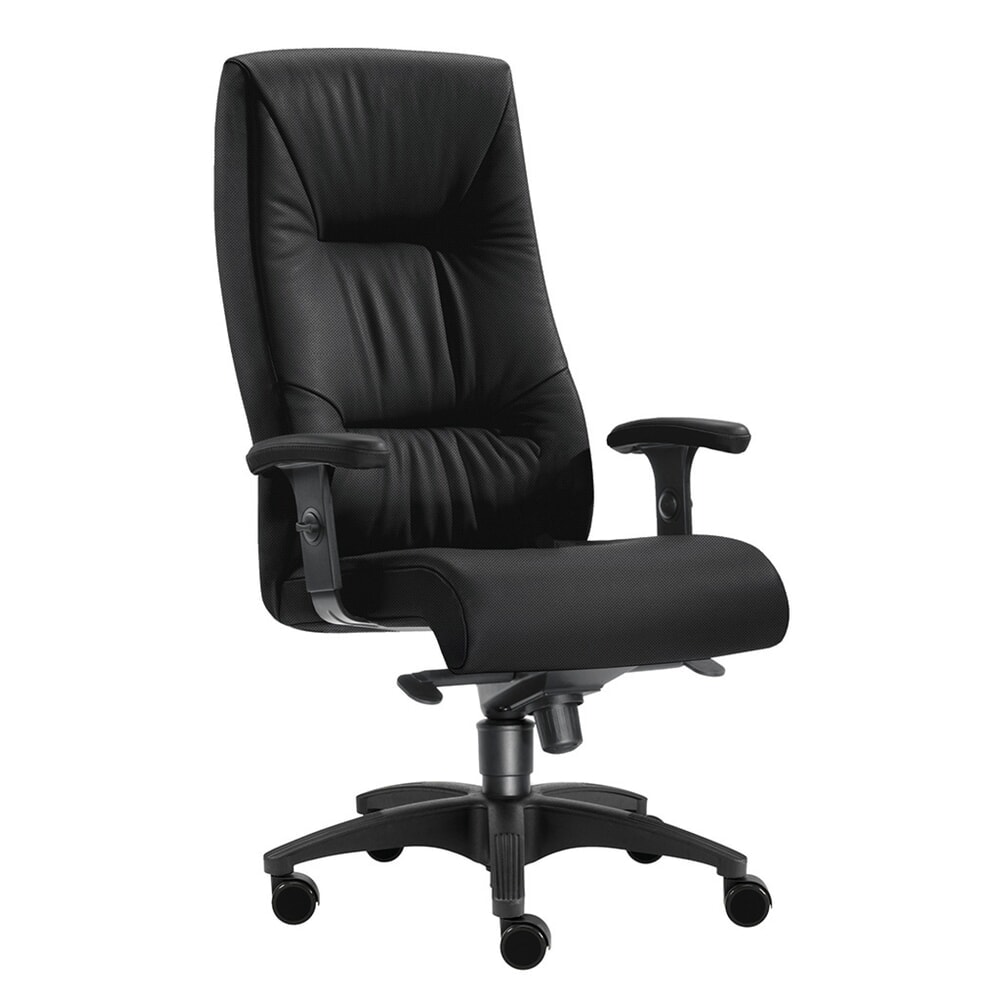 Illustration du produit: Chaise de bureau charge lourde SITWELL STEIFENSAND Turbo XL, dossier extra haut, capacité de charge : 150 kg, polyester