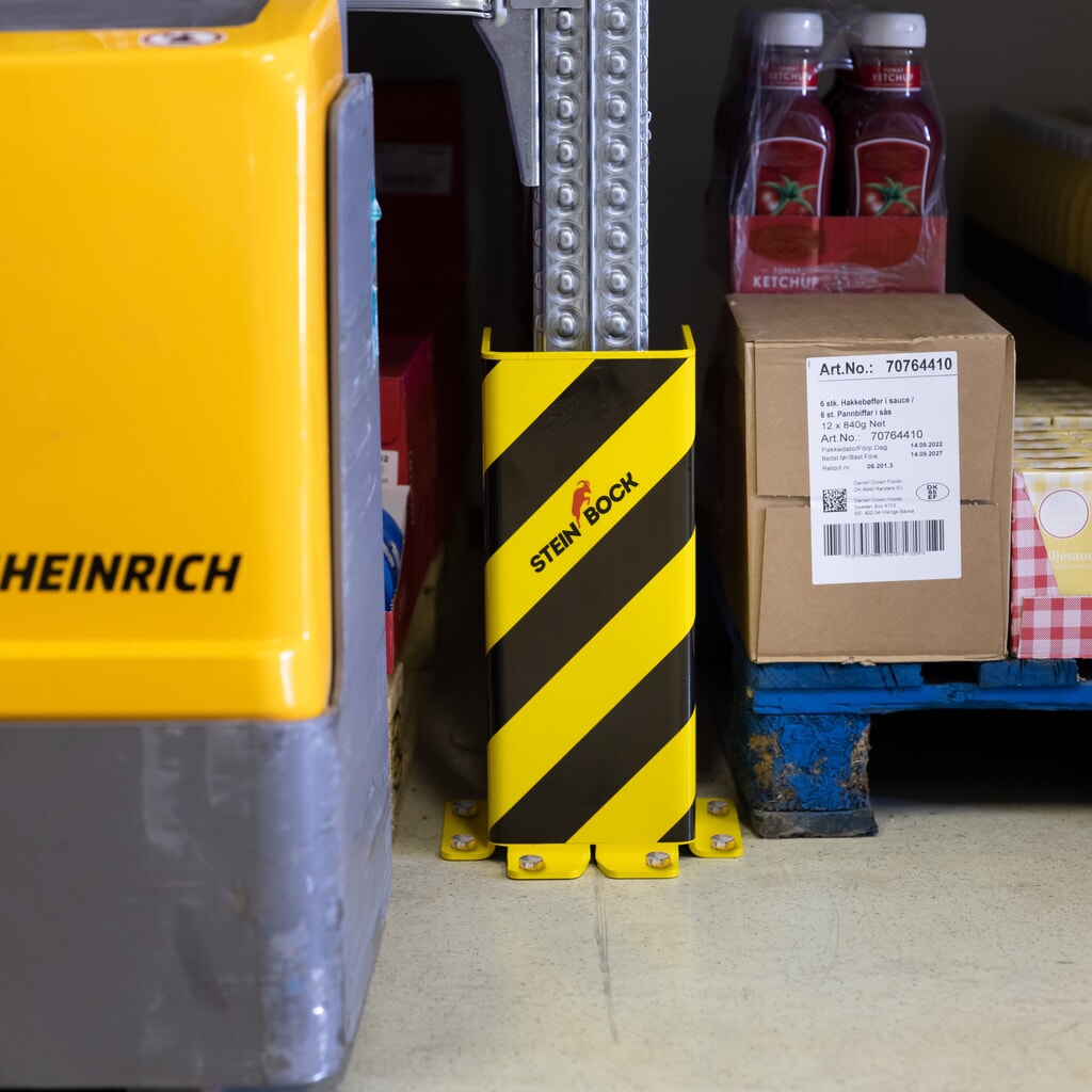 N° de l'image du produit 8 : Coin de protection en acier Steinbock® SAW-1, profilé en U, épaisseur 6 mm, hauteur 400 mm