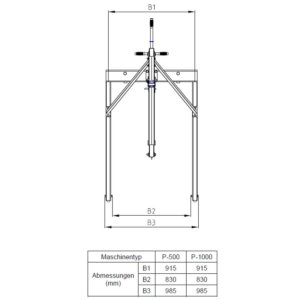 Steinbock® Grue parallèle, pompe bidirectionnelle, capacité de charge 500 kg N° de l'image du produit 8 : Steinbock® Grue parallèle, pompe bidirectionnelle, capacité de charge 500 kg