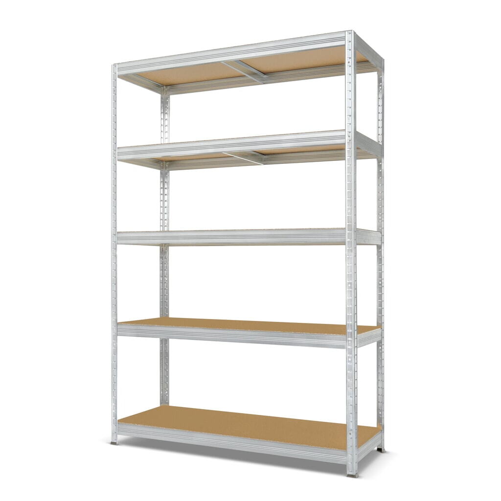Illustration du produit: Steinbock® Rayonnage à tablettes type M galvanisé, charge par tablette 150 kg, HxlxP 1 800 x 1 200 x 450 mm