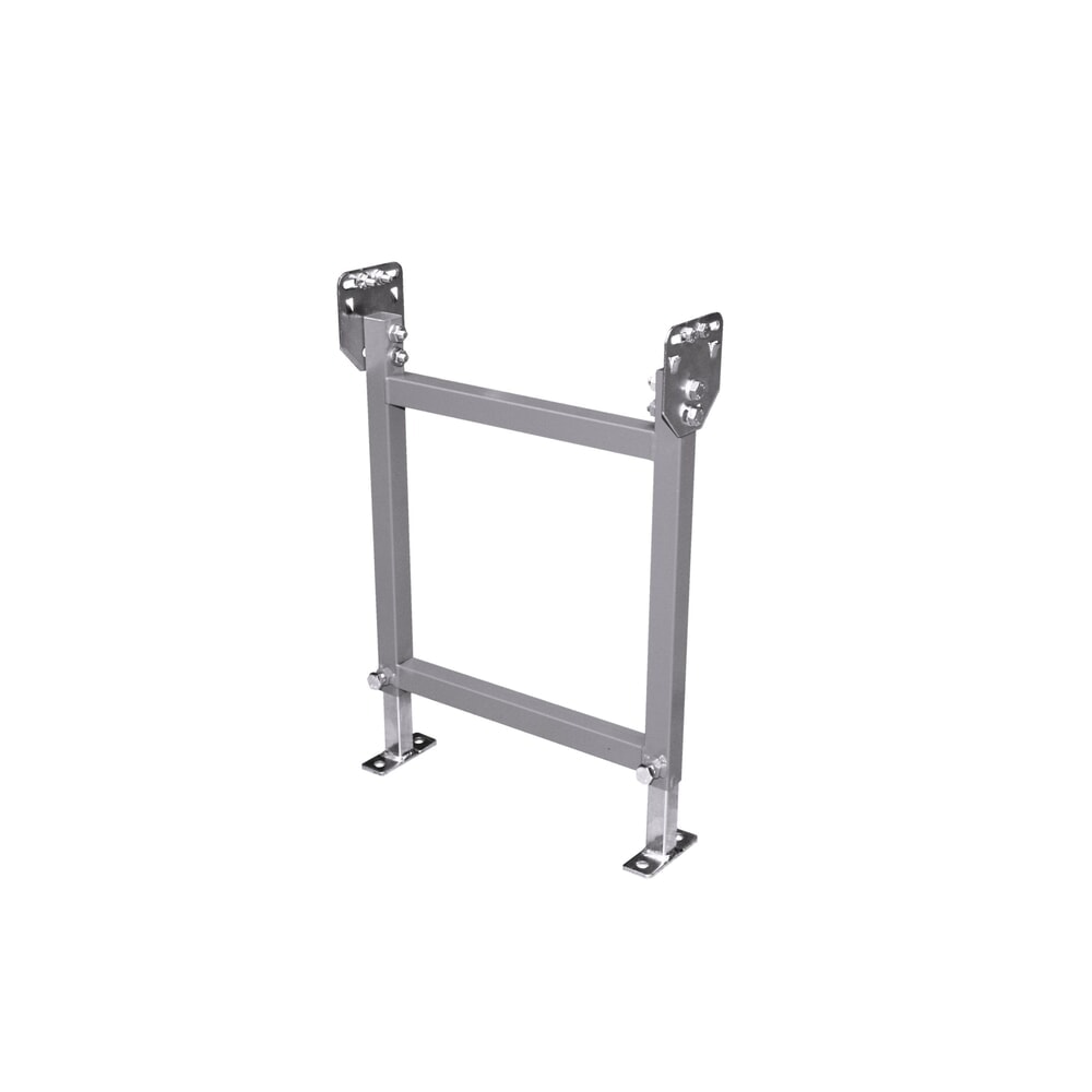 Illustration du produit: Support pour rouleaux légers BLUME en acier inoxydable 1.4301, largeur de voie 400 mm, hauteur 550 – 850 mm