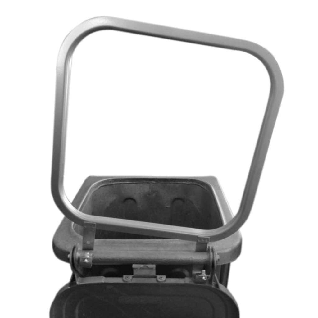 Support à sacs poubelle pour poubelle en tôle d’acier galvanisée à chaud, 240 litres N° de l'image du produit 3 : Support à sacs poubelle pour poubelle en tôle d’acier galvanisée à chaud, 240 litres