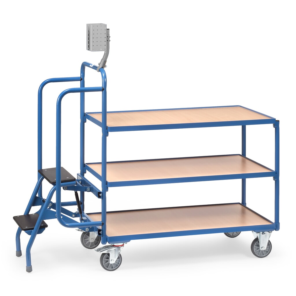 N° de l'image du produit 5 : Support pour lecteur de codes barres pour chariot de préparation des commandes de fetra®, HxlxP 150 x 120 x 87 mm