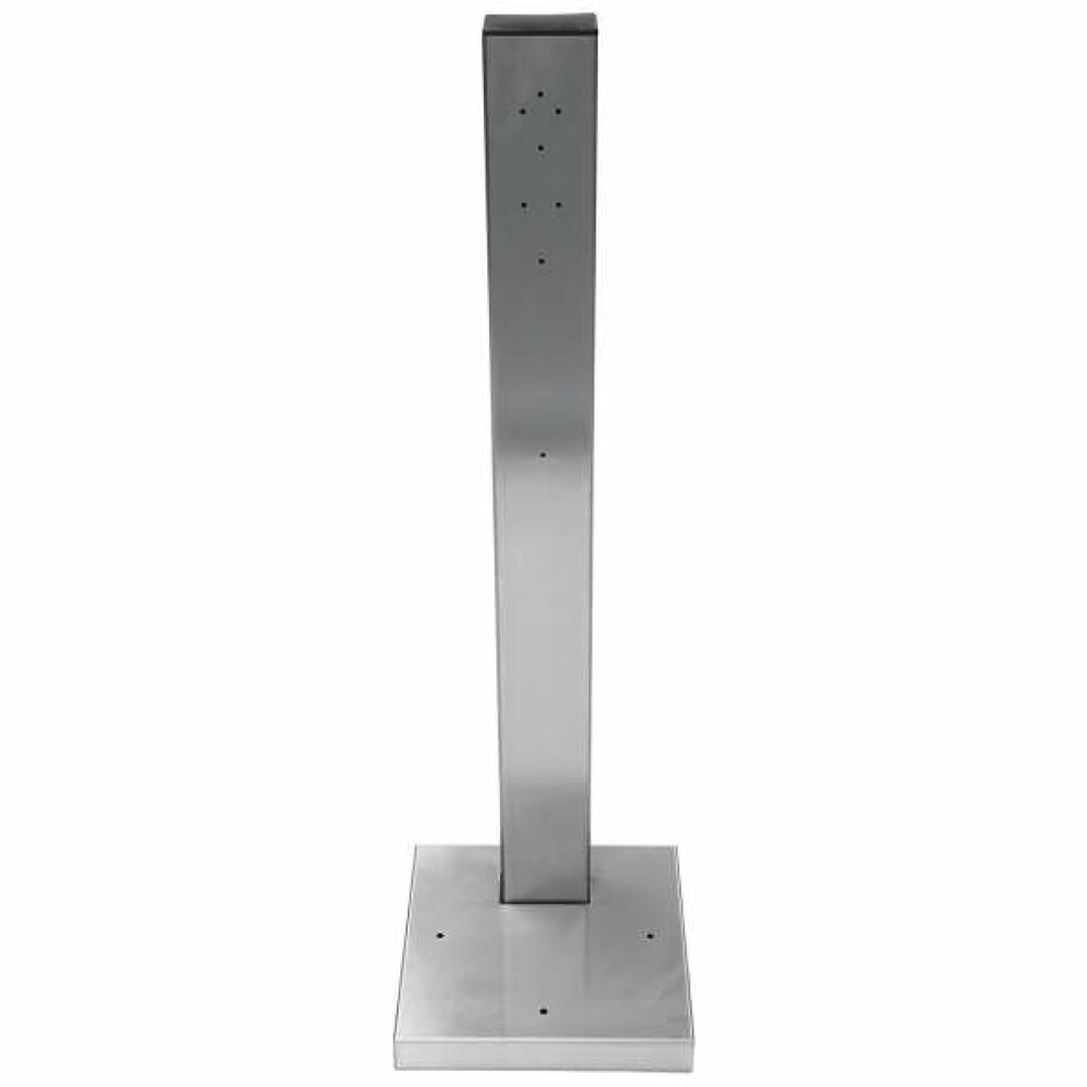 Illustration du produit: Support sur pied pour cendrier mural en acier inoxydable, carré