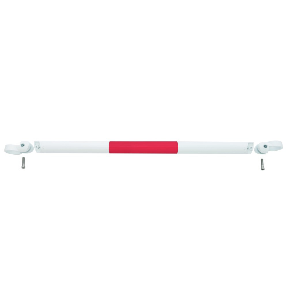 Illustration du produit: Système de rambardes MORAVIA MORION, tube transversal, Ø 60 mm, longueur 1 000 mm, dimension de trame 1 170 mm, galvanisé à chaud et laqué, rouge/blanc