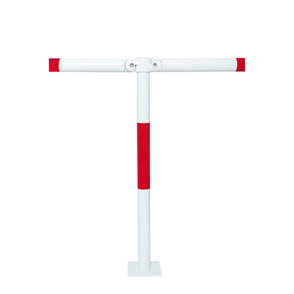 N° de l'image du produit 4 : Système de rambardes MORAVIA MORION, tube transversal, Ø 60 mm, longueur 2 000 mm, dimension de trame 2 170 mm, galvanisé à chaud et laqué, rouge/blanc