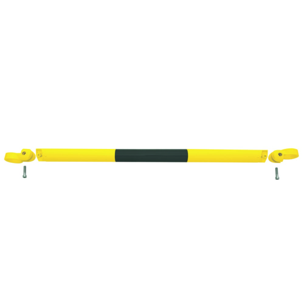 Illustration du produit: Système de rambardes MORAVIA MORION, tube transversal, Ø 60 mm, longueur 1 000 mm, dimension de trame 1 170 mm, galvanisé à chaud et laqué, noir/jaune