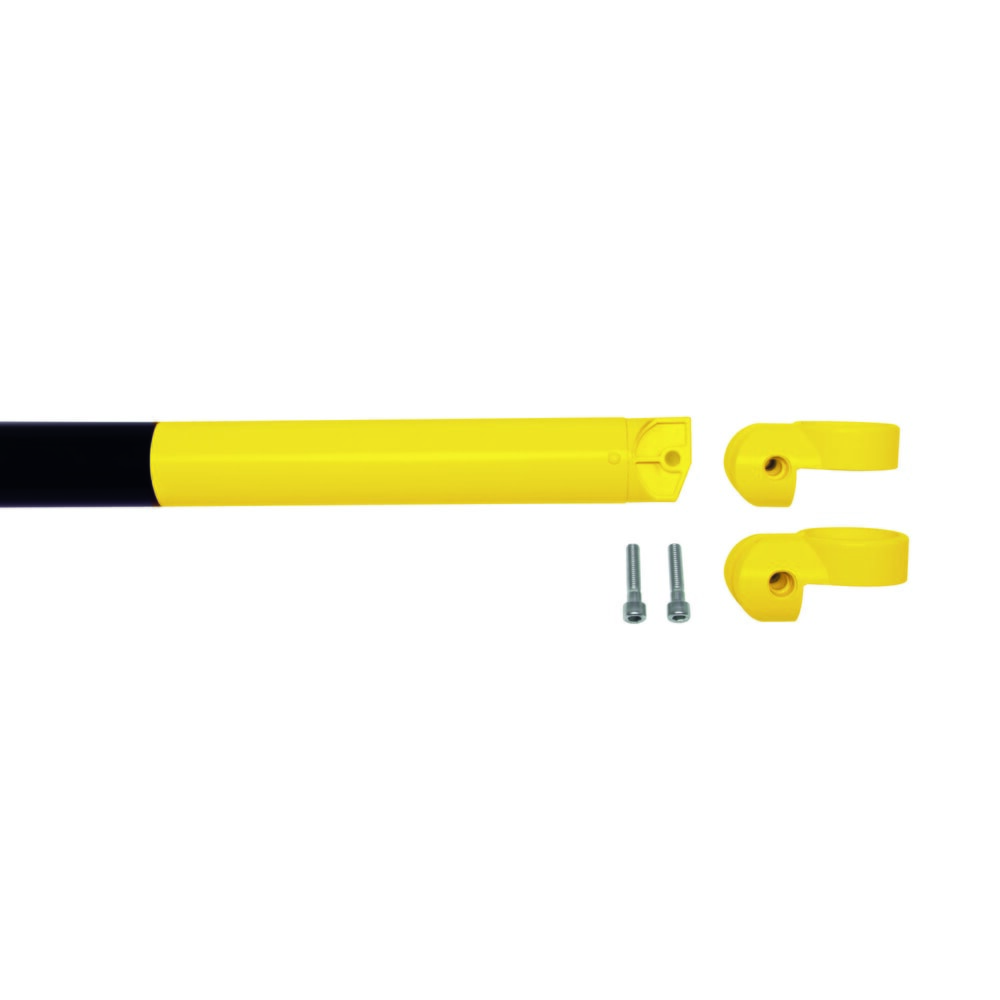 N° de l'image du produit 4 : Système de rambardes MORAVIA MORION, tube transversal, Ø 60 mm, longueur 1 500 mm, dimension de trame 1 670 mm, galvanisé à chaud et laqué, noir/jaune