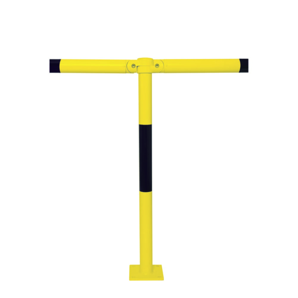 N° de l'image du produit 5 : Système de rambardes MORAVIA MORION, tube transversal, Ø 60 mm, longueur 1 500 mm, dimension de trame 1 670 mm, galvanisé à chaud et laqué, noir/jaune