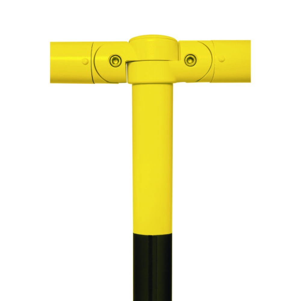 N° de l'image du produit 6 : Système de rambardes MORAVIA MORION, tube transversal, Ø 60 mm, longueur 1 500 mm, dimension de trame 1 670 mm, galvanisé à chaud et laqué, noir/jaune