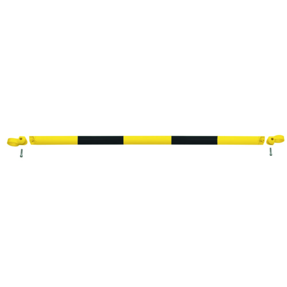 Illustration du produit: Système de rambardes MORAVIA MORION, tube transversal, Ø 60 mm, longueur 1 500 mm, dimension de trame 1 670 mm, galvanisé à chaud et laqué, noir/jaune