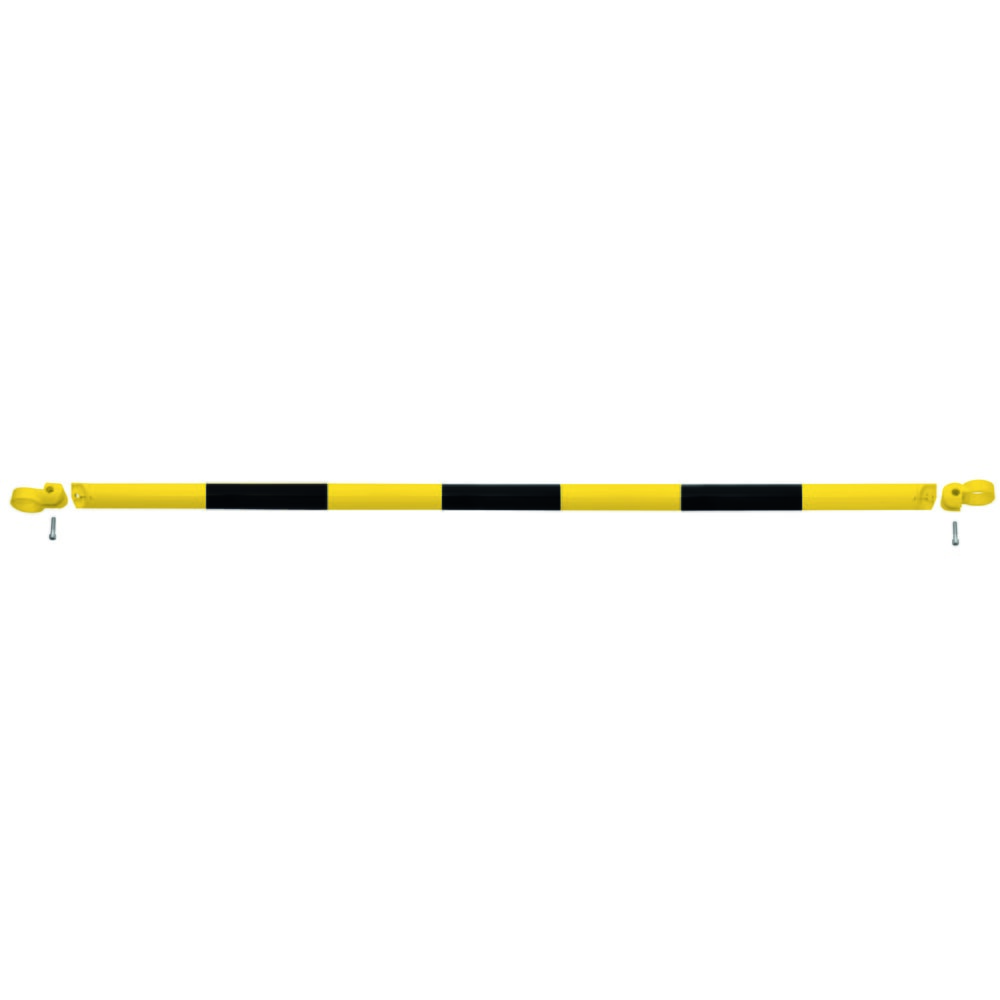 Illustration du produit: Système de rambardes MORAVIA MORION, tube transversal, Ø 60 mm, longueur 2 000 mm, dimension de trame 2 170 mm, galvanisé à chaud et laqué, noir/jaune