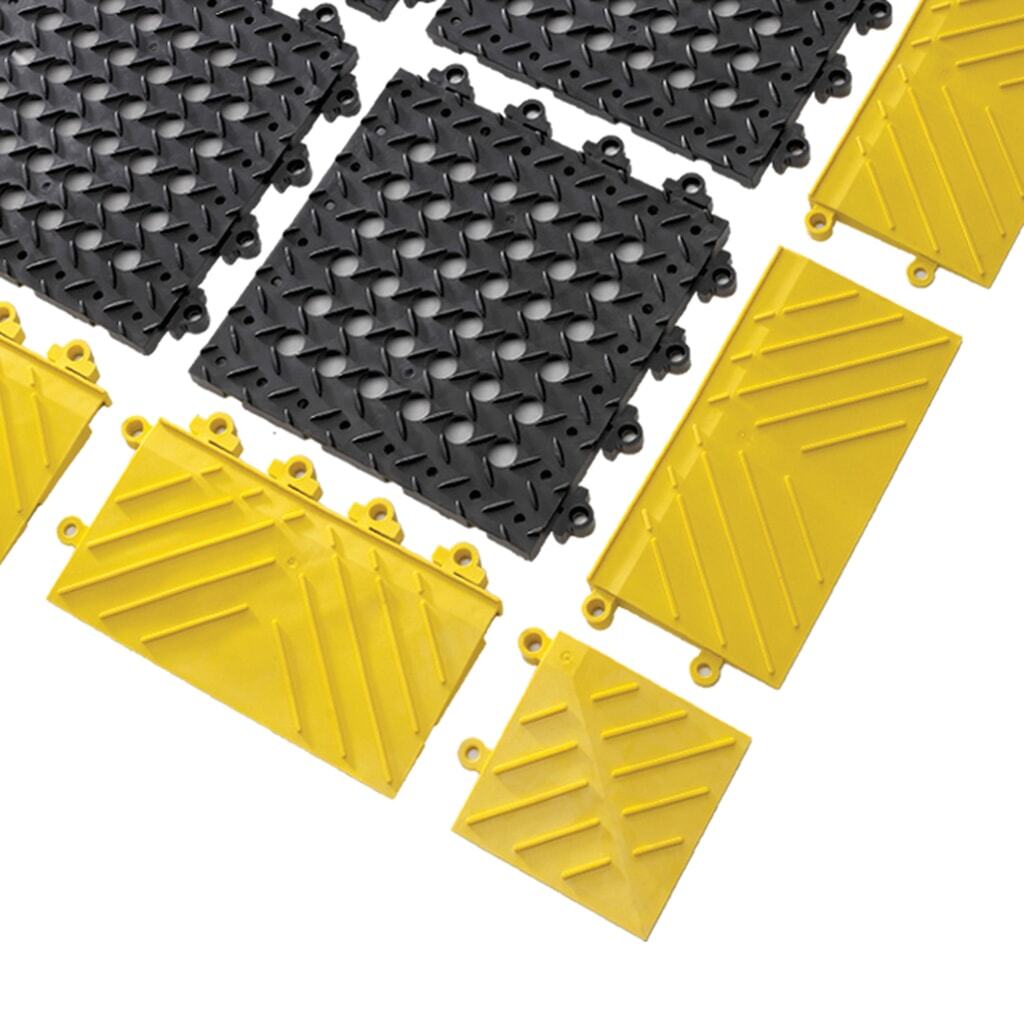 N° de l'image du produit 3 : Carreau pour système enfichable de plaque de sol, PVC, perforé, l x P 305 x 305 mm, noir