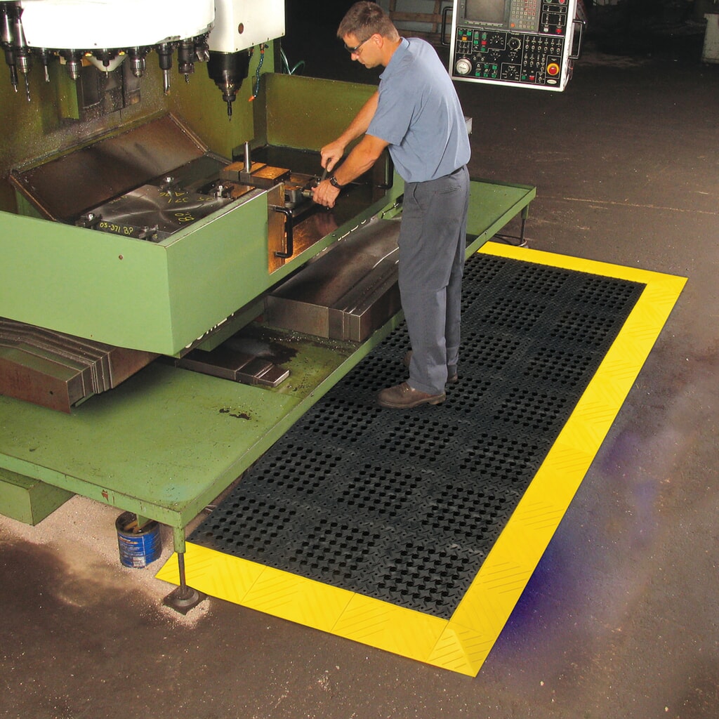N° de l'image du produit 4 : Carreau pour système enfichable de plaque de sol, PVC, perforé, l x P 305 x 305 mm, noir